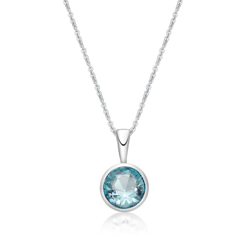 Picture of MARCH       , 5mm BEZEL PENDANT with CHAIN